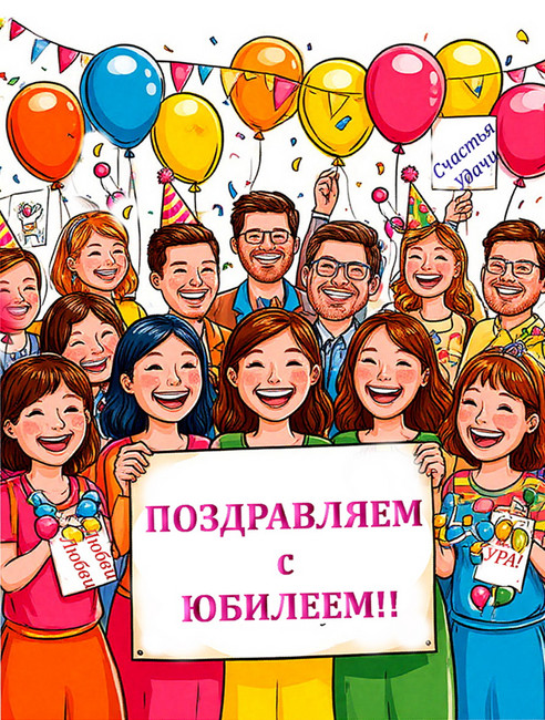 Сценарий дня рождения (юбилея) без тамады "Поздравительный квест" сгенерировано в Шедеврум