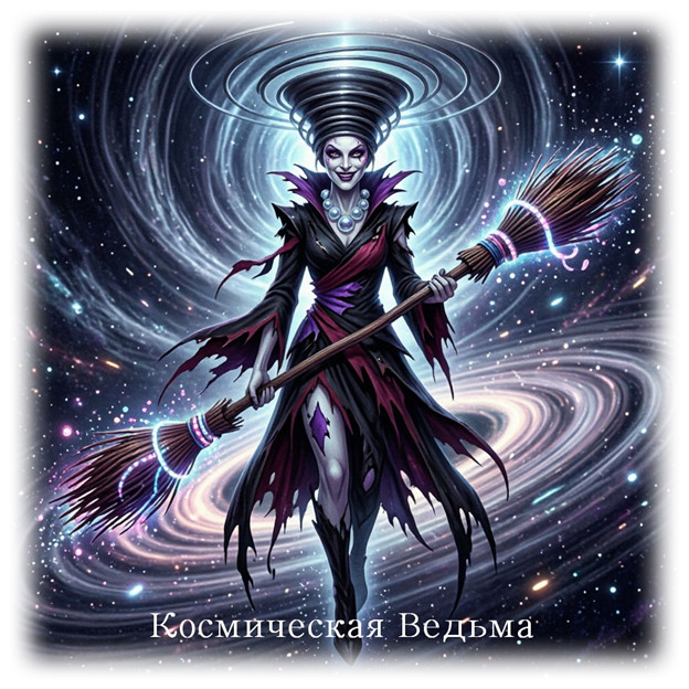 Космическая Ведьма сгенерировано в ИИ
