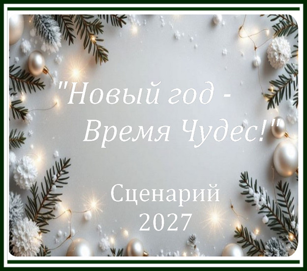 Серпантин Идей. Новый сценарий новогоднего корпоратива или вечера отдыха - 2027 "Новый год - Время Чудес!"