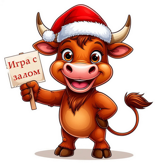 Театрализованная игровая новогодняя программа для детей "Новогодние приключения быка Фердинанда" сгенерировано в Шедеврум