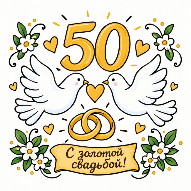 Новый сценарий юбилея золотой свадьбы "Торжество Любви" сгенерировано в ChatGPT